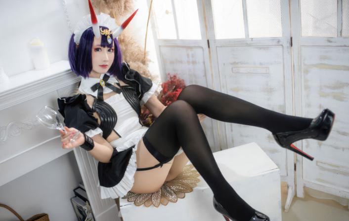 羽生三未 FGO 酒吞童子女仆[20P-148M]