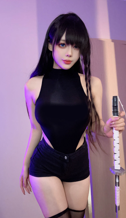 阿九从不咕咕 黑丝紧身衣[21P6V-200M]