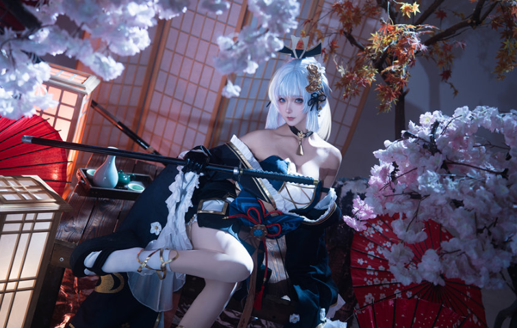 Seya-狮砸 | 原神神里绫华·霜刃主题COS——三月限定的雪华之舞再度绽放