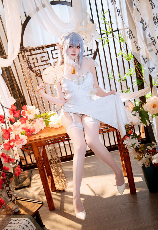 Natsuko夏夏子 cos|碧蓝航线阿尔比恩旗袍演绎,东方美学拉满的cosplay瞬间