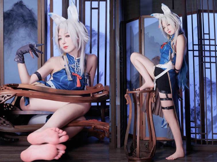 封疆疆v Cosplay新作来袭｜飞云美足主题演绎，二次元审美控必看