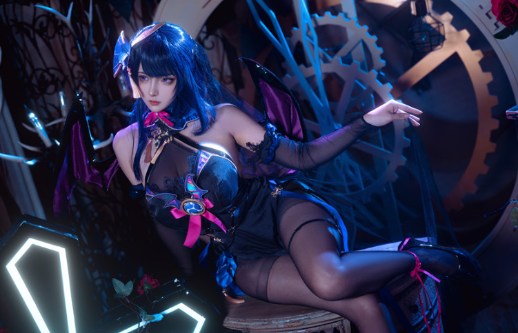 Seya-狮砸Cosplay雷电将军魅魔｜紫电低语下的危险诱惑