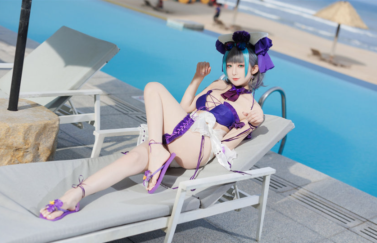 封疆疆v Cosplay｜柴郡泳装的夏日失重感