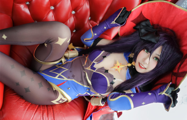 流年不停_w Cosplay｜莫娜的星轨低语，在夜色里缓缓展开