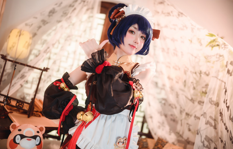 阿包也是兔娘 Cosplay｜香菱女仆的元气烟火气