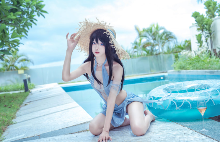 艾西Aiwest Cosplay｜永劫无间·顾清寒的冷雪气韵