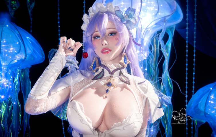 雨波_HaneAme Cosplay｜鸣潮坎特蕾拉的灵动魅力