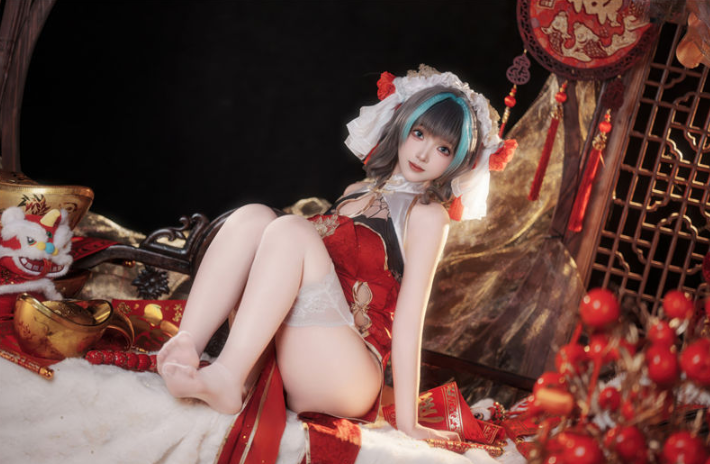 Bangni邦尼 Cosplay|新春柴郡的甜艳年味