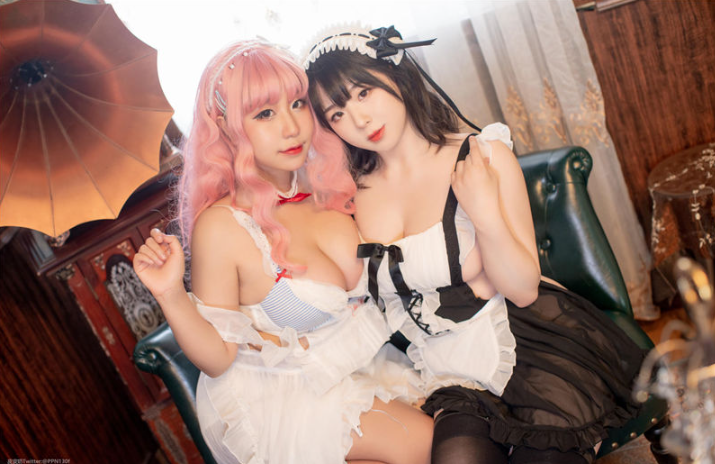 皮皮奶&喵零超可爱 双人女仆 [24P-331MB]