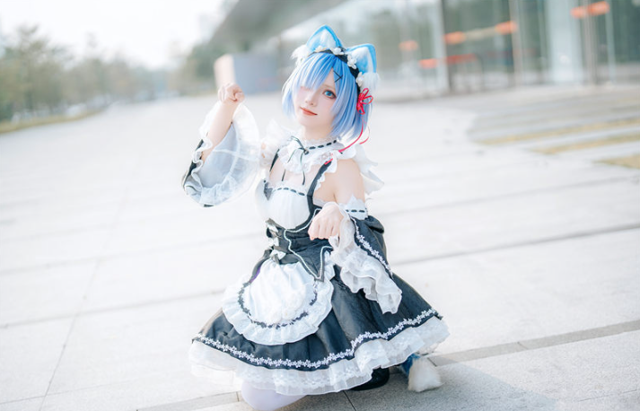 花柒Hana 萤火虫动漫嘉年华 猫猫蕾姆[107P1V-890M]