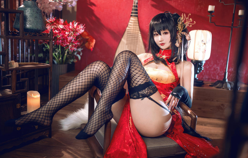 羽生三未 碧蓝航线 大凤旗袍 [21P-216M]