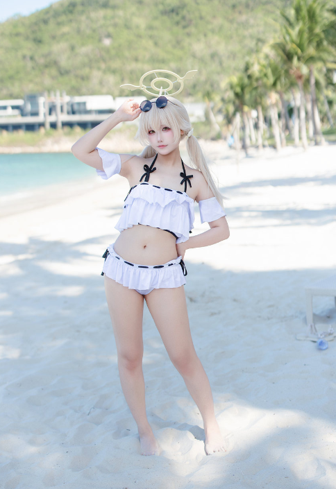 lunananya 蔚蓝档案 阿慈谷日富美泳装[26P-127M]