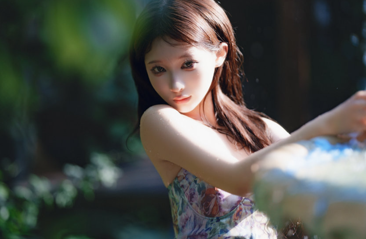 蠢沫沫 水池碎花裙 [27P-675M]